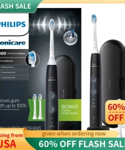 Sonicare ProtectiveClean 5300 Philips Rechargeable Electric Power Toothbrush